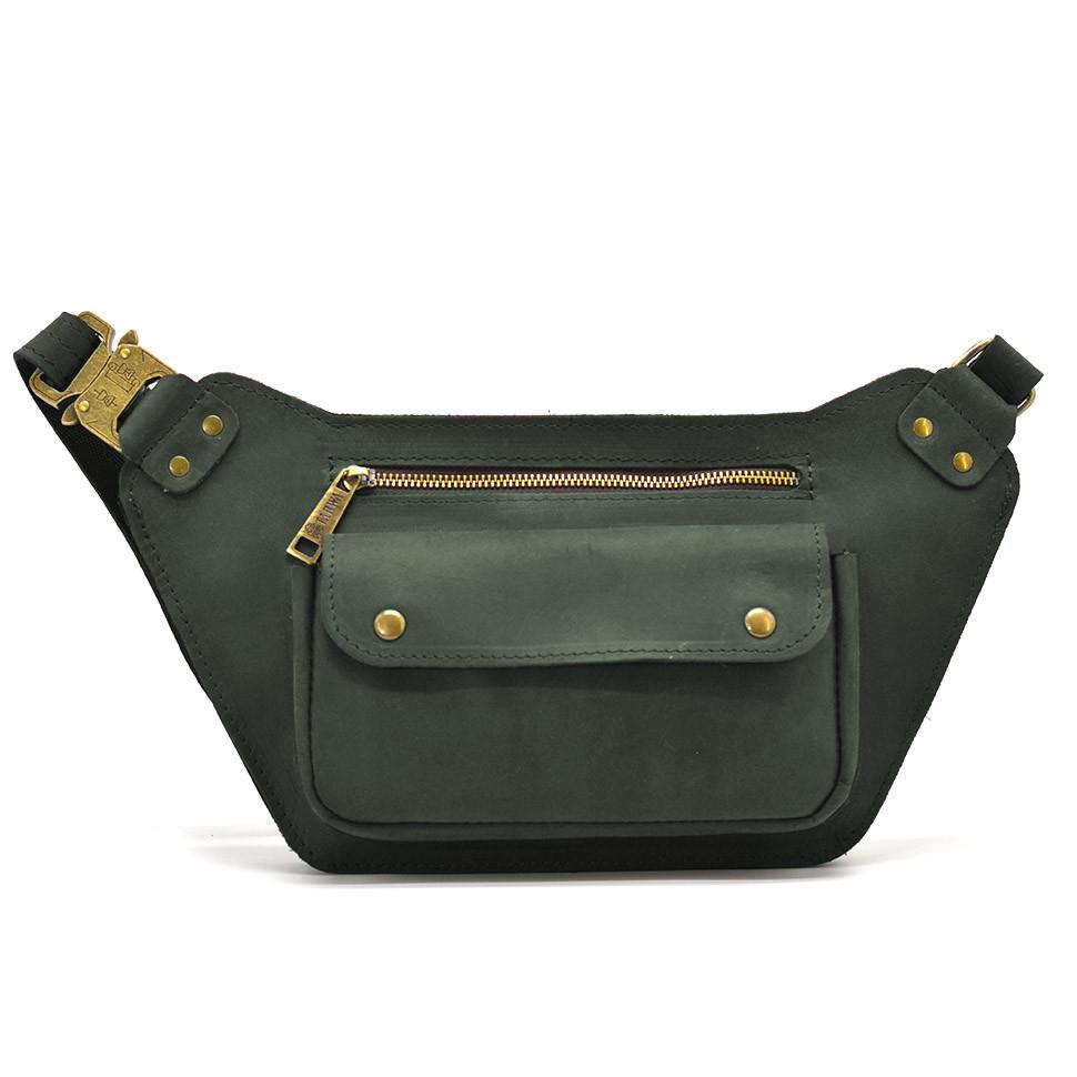 Мужская сумка TARWA RE-8133-3md с лошадинной кожи Зеленый (68720)