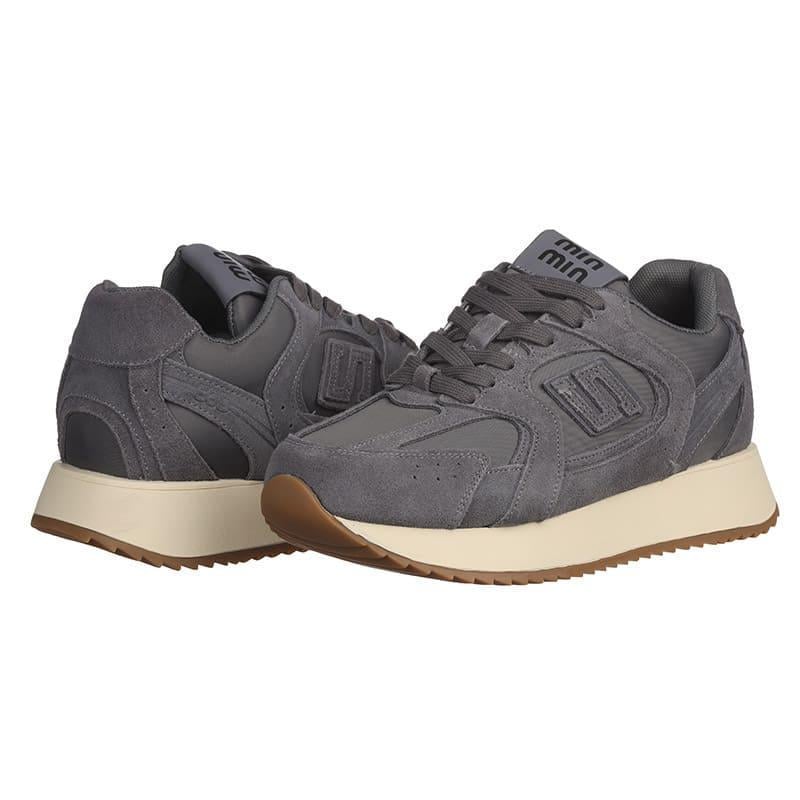 Кроссовки женские Hengji M-3 замшевые р. 37 Серый (20268)