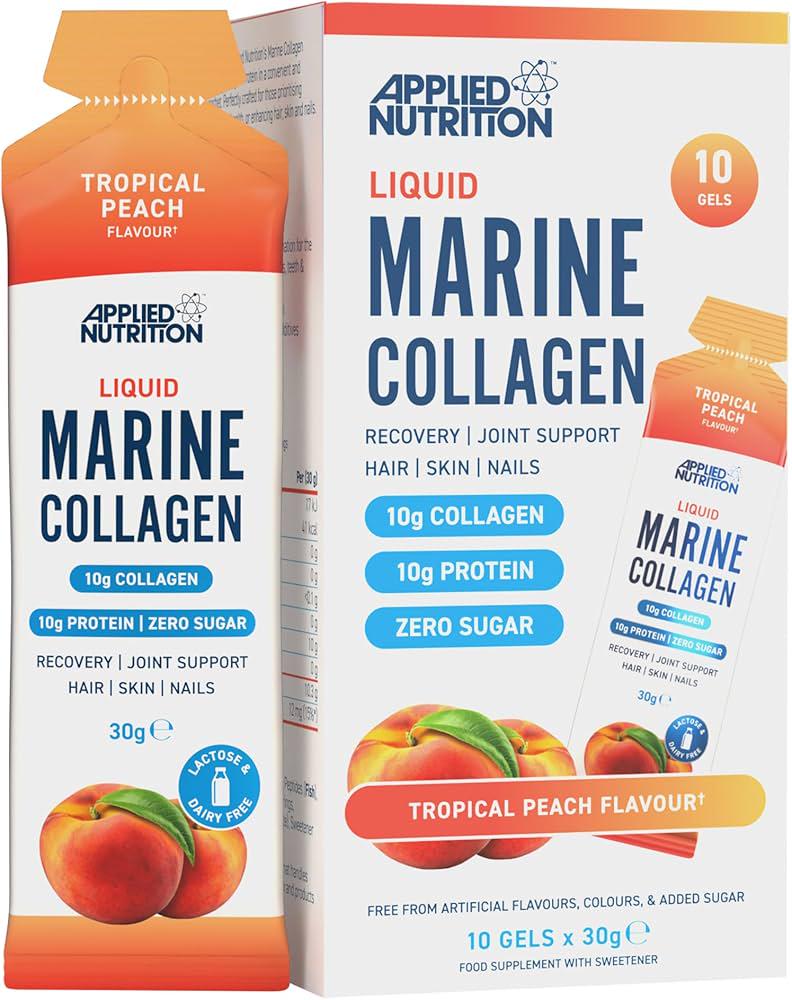 Морской коллаген Applied Nutrition Liquid Marine Collagen 10х30 г Tropical peach Морской коллаген Applied Nutrition Liquid Marine Collagen 10х30 г Tropical peach