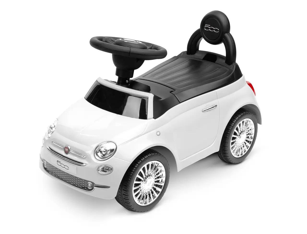 Машинка для катання Caretero Toyz Fiat 62х28х36 см 500 Білий (388618)