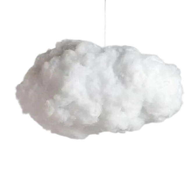 Лампа 3D облако LED управления через пульт APP Белый (OBL-211)