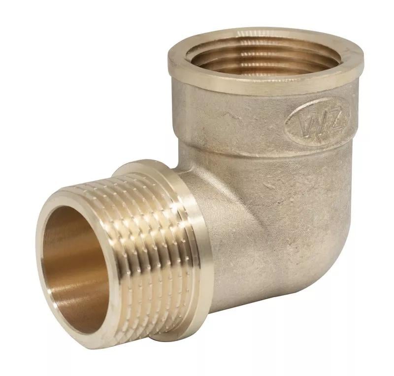 Кутник 90° Wezer SQ-1043827 латунь внутрішня-зовнішня 1" (155293) - фото 1 Кутник 90° Wezer SQ-1043827 латунь внутрішня-зовнішня 1" (155293) - фото 1