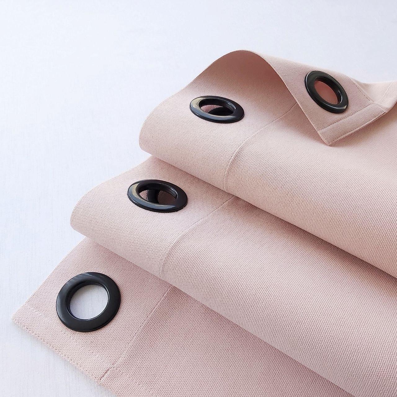 Штора на черных люверсах с подхватом 150х250 см микровелюр 1 шт. Светло-розовый (5801097-MT11/150-BL) - фото 3 Штора на черных люверсах с подхватом 150х250 см микровелюр 1 шт. Светло-розовый (5801097-MT11/150-BL) - фото 3