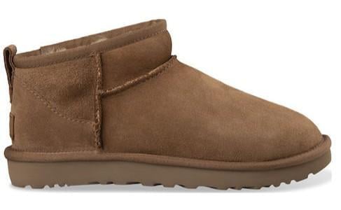 Уггі чоловічі ультра міні замшеві UGG Classic Ultra Mini Chestnut Brown Коричневий (28761)