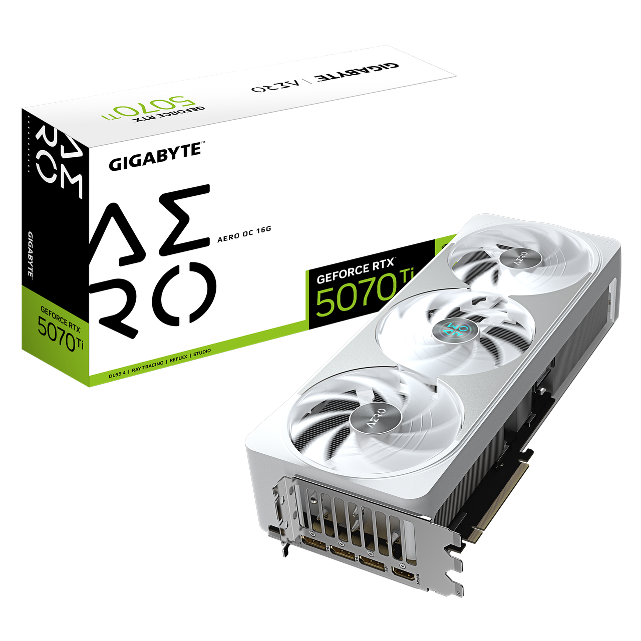 Видеокарта RTX 5070 Ti 16GB GDDR7 Aero OC Gigabyte (GV-N507TAERO OC-16GD) Видеокарта RTX 5070 Ti 16GB GDDR7 Aero OC Gigabyte (GV-N507TAERO OC-16GD)