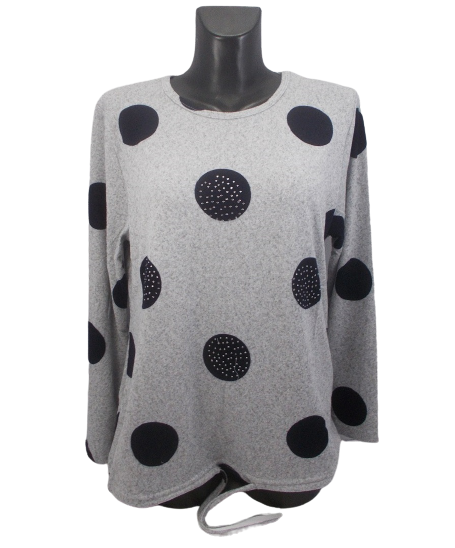 Кофта женская Rbossi 10035 2XL-3XL Серый (1566699824) - фото 1 Кофта женская Rbossi 10035 2XL-3XL Серый (1566699824) - фото 1