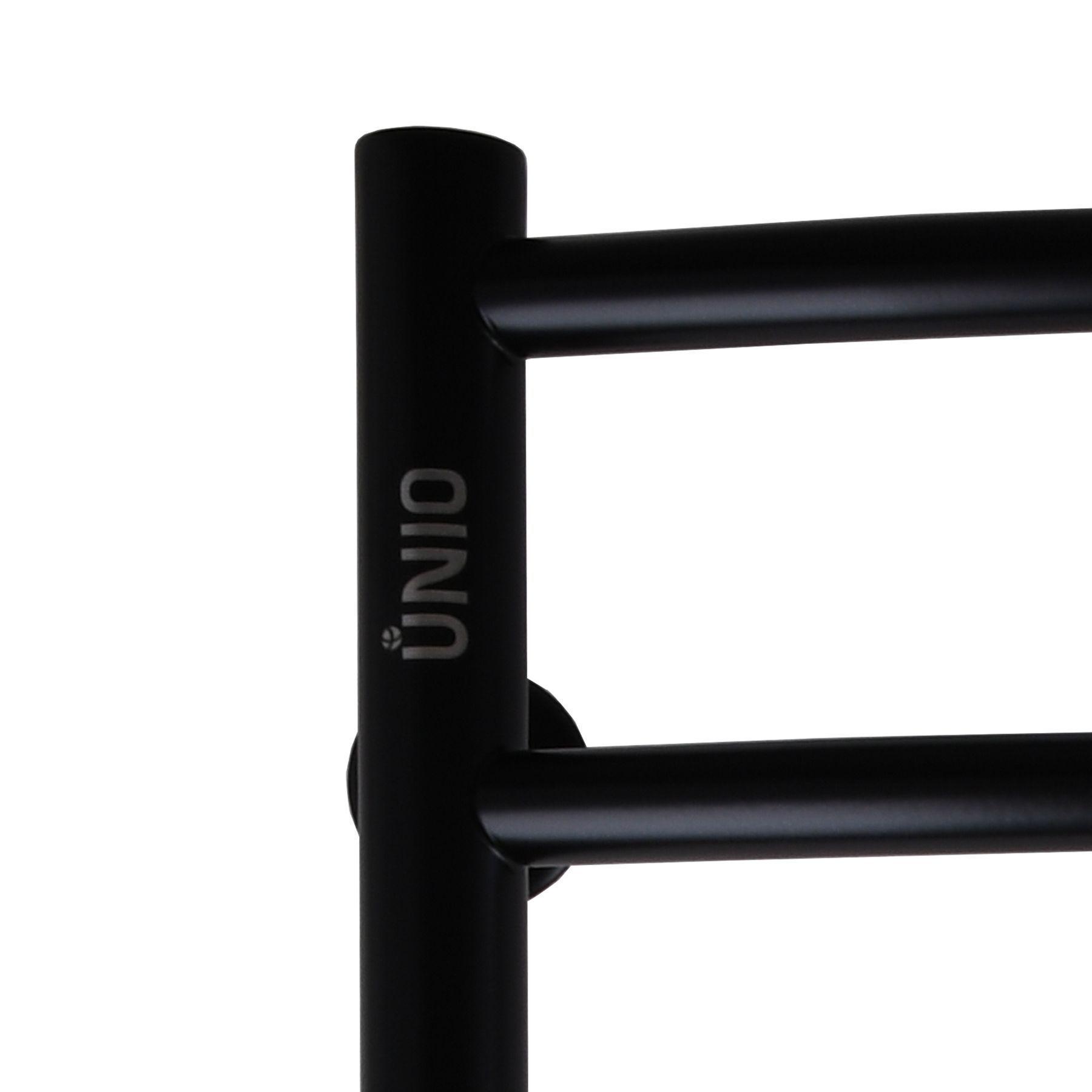 Полотенцесушитель UNIO LDE W 1000-500-9 BLK Лестница Дуга Элит Черный (21552) - фото 3