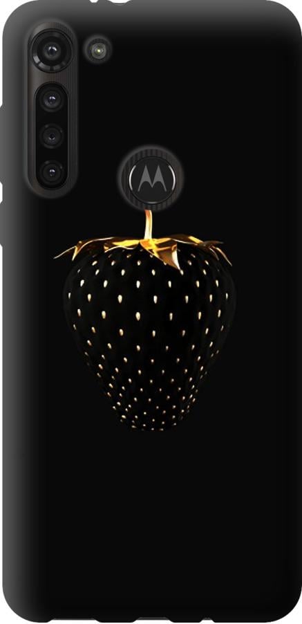 Чохол на Motorola G8 Power Чорна полуниця (3585u-1940-42517)