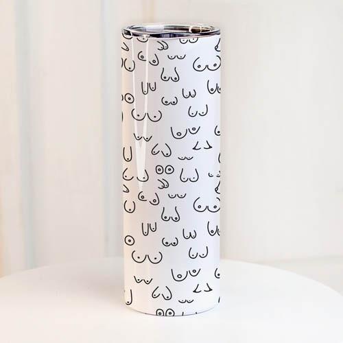 Термос Presentville с принтом Груди 650 мл (TER_24A022)