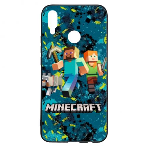 Чехол для Huawei P Smart Plus 2018 Minecraft Steve Alex And Dog