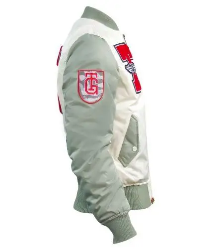 Бомбер Top Gun Stadium Varsity Jacket L Cream (TGJ1636CL) - фото 4