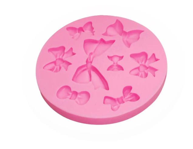 Молд силиконовый Бантики 88 мм Розовый (4134) Молд силиконовый Бантики 88 мм Розовый (4134)
