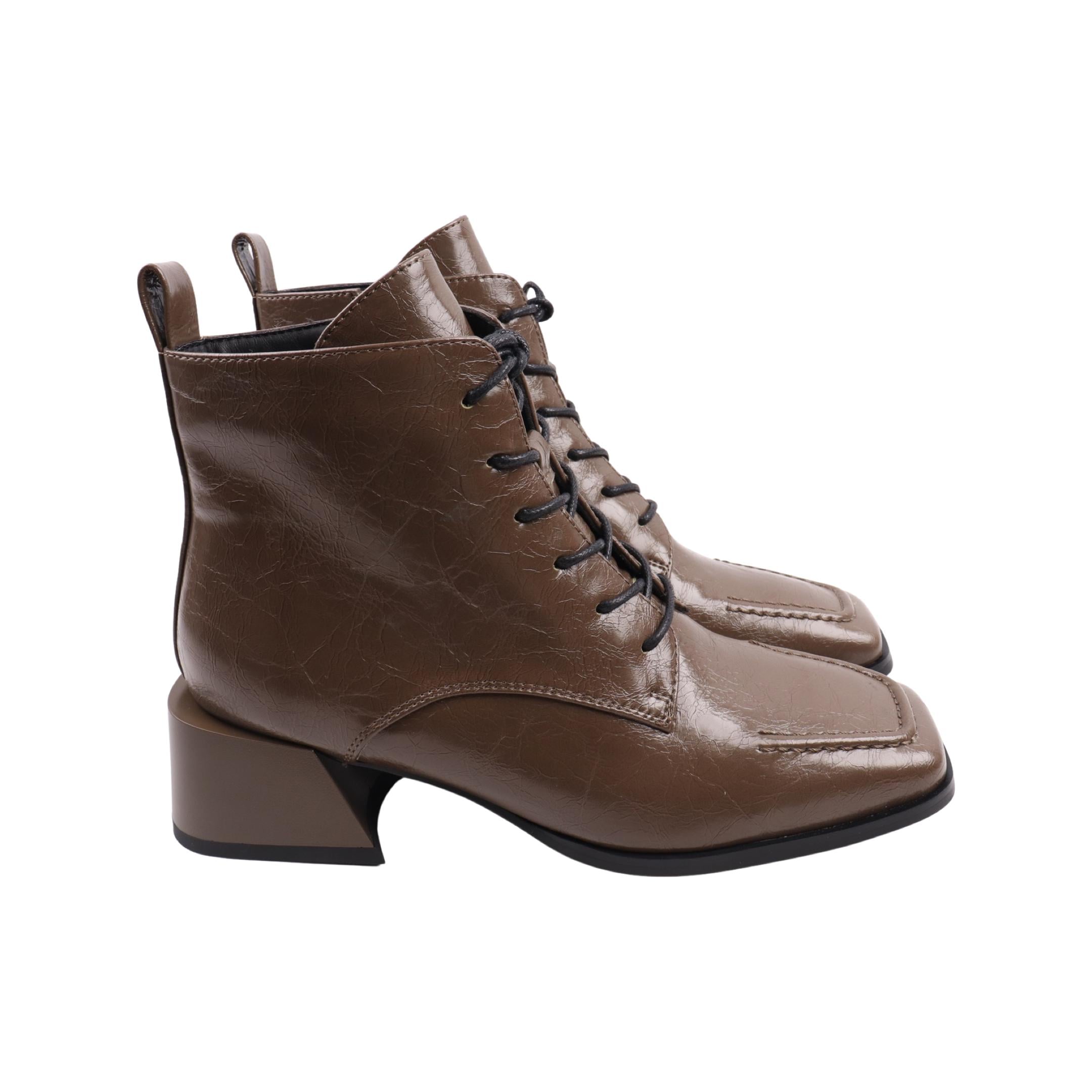 Ботильоны женские Angelo Vani натуральная кожа р. 36 Хаки (236-23DHC)