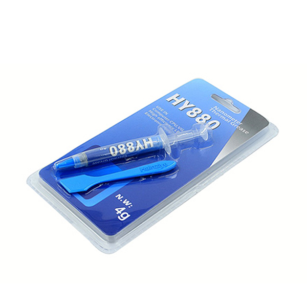 Термопаста HY 880 шприц з лопаткою теплопровідність 5,15 Вт мК 4 г Сірий (YUT_V802)