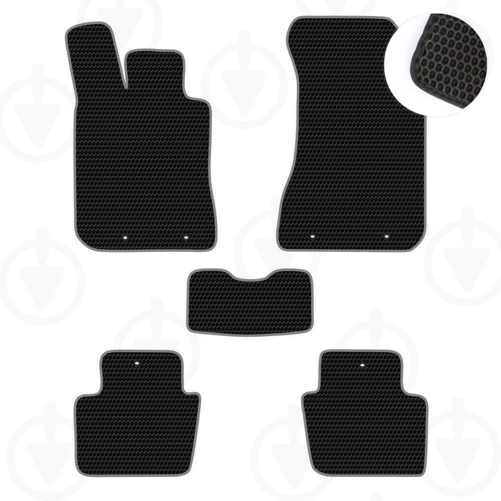 Комплект ковриков в салон Star-Tex для Acura RL II 2004-2012 р. EVA/Сота малая Черный/Серый (10018-02-21-42)