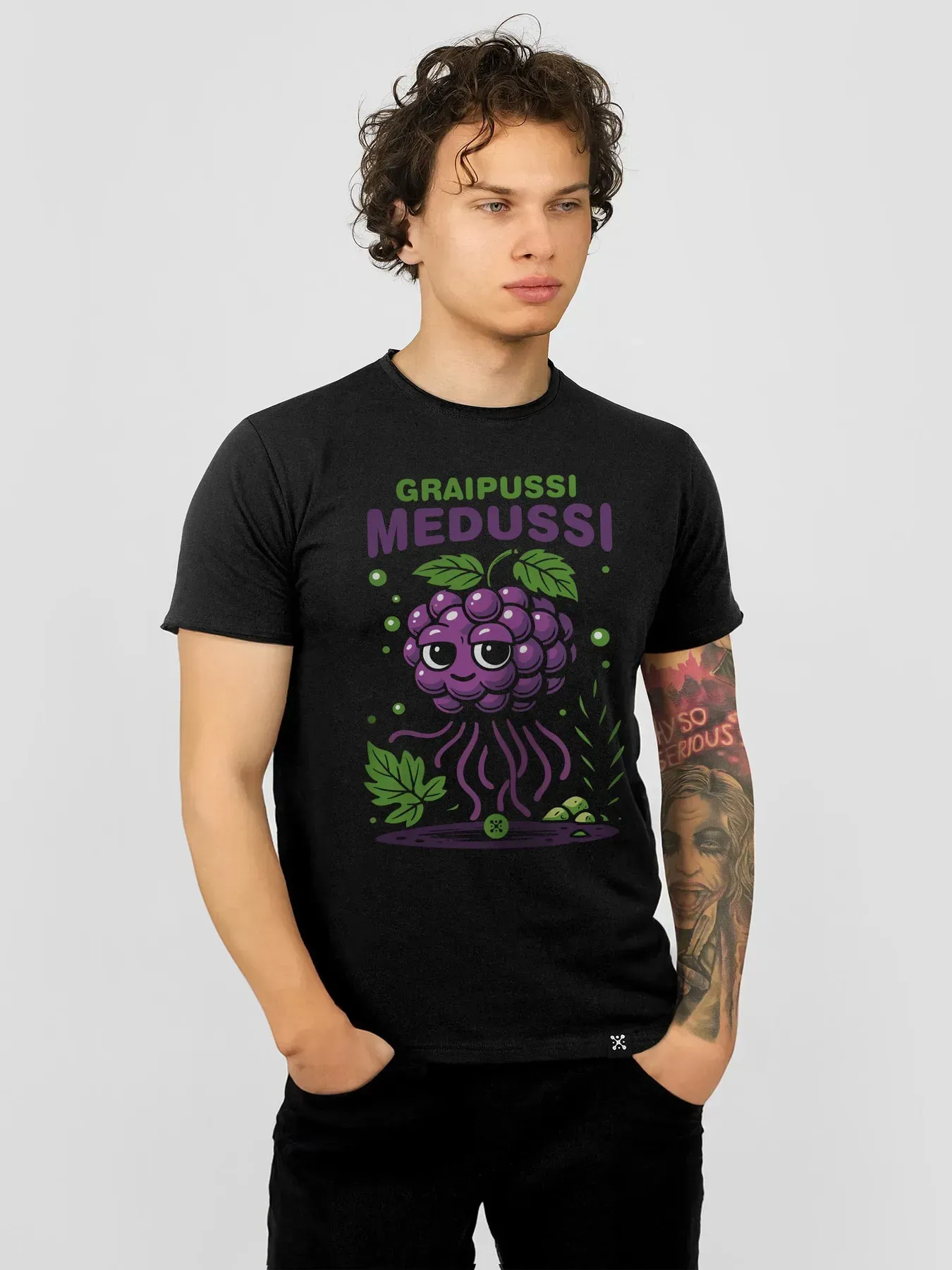 Футболка мужская "Grapussi Medussi" XL Черный (27188492)
