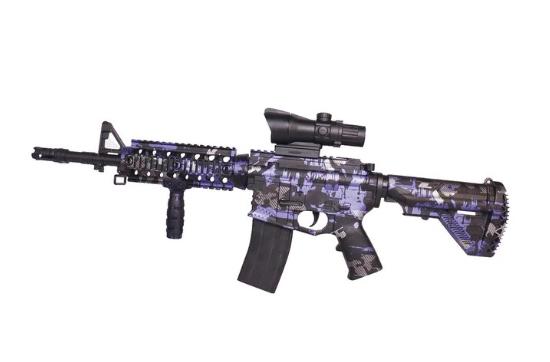 Игрушечный детский электрический автомат М416 граффити на орбизах 70 см (2043461617)