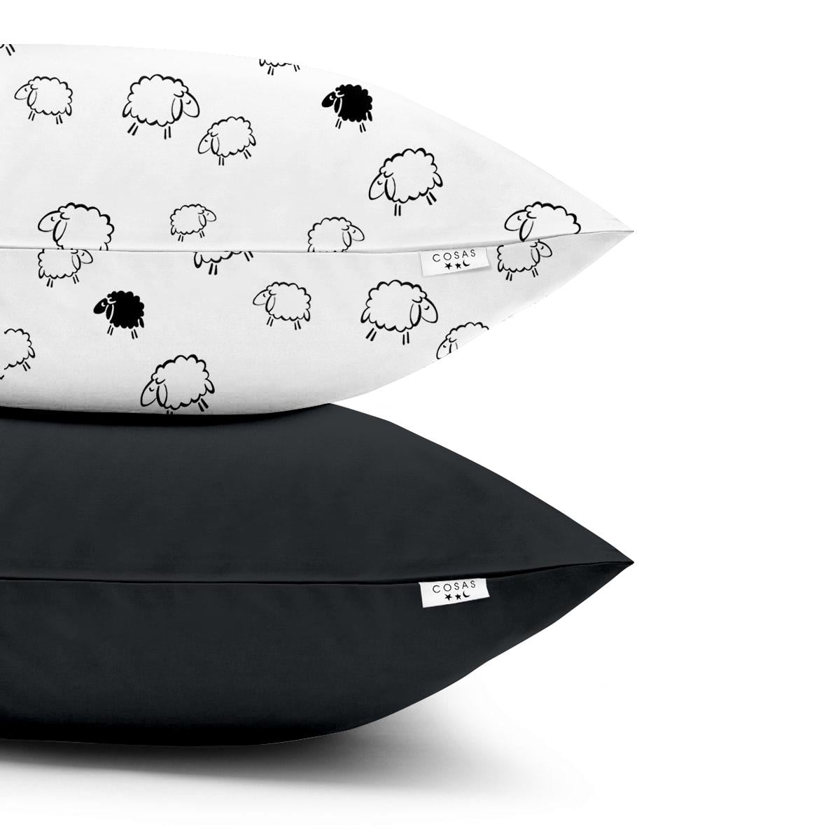 Набор наволочек Cosas Sheep Black 50х70 см 2 шт. (4822052050163)