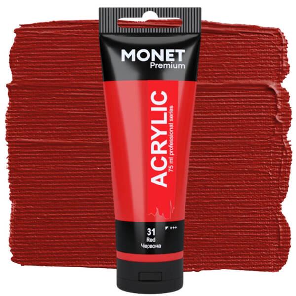 Акрилова фарба Monet 31 75 мл Червоний (7500331) - фото 1
