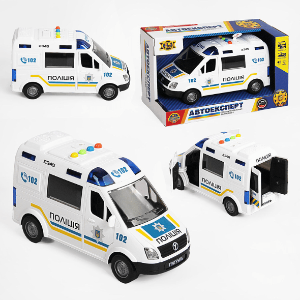 Іграшковий мікроавтобус Union Group 69609 Поліція 21 см (46543) - фото 5 Іграшковий мікроавтобус Union Group 69609 Поліція 21 см (46543) - фото 5