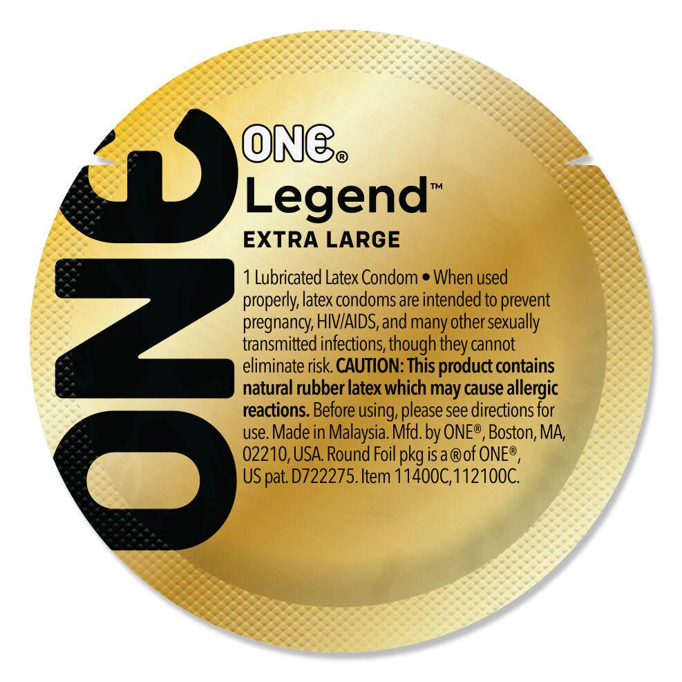 Презерватив ONE Legend XL розширення на кінці зі змазкою 1 шт. (BLS0761)
