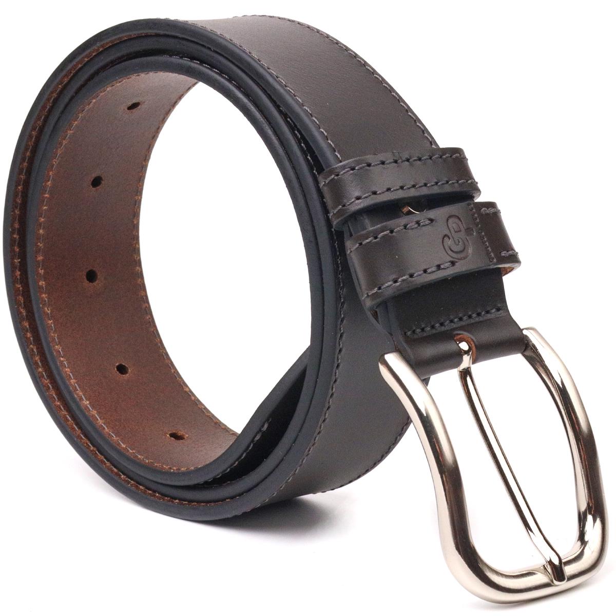 ᐉ Ремень мужской кожаный GRANDE PELLE Leather Belt 21460 Коричневый ...