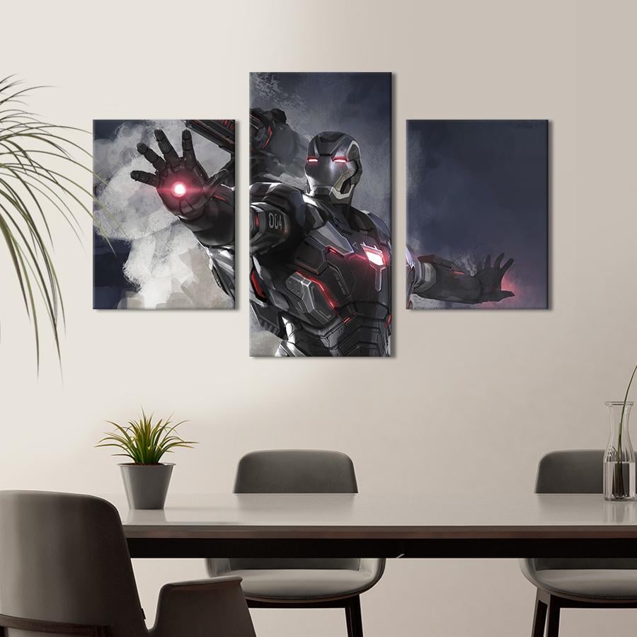 Картина для интерьера Железный патриот - супергерой Marvel 96x60 см (763-32)