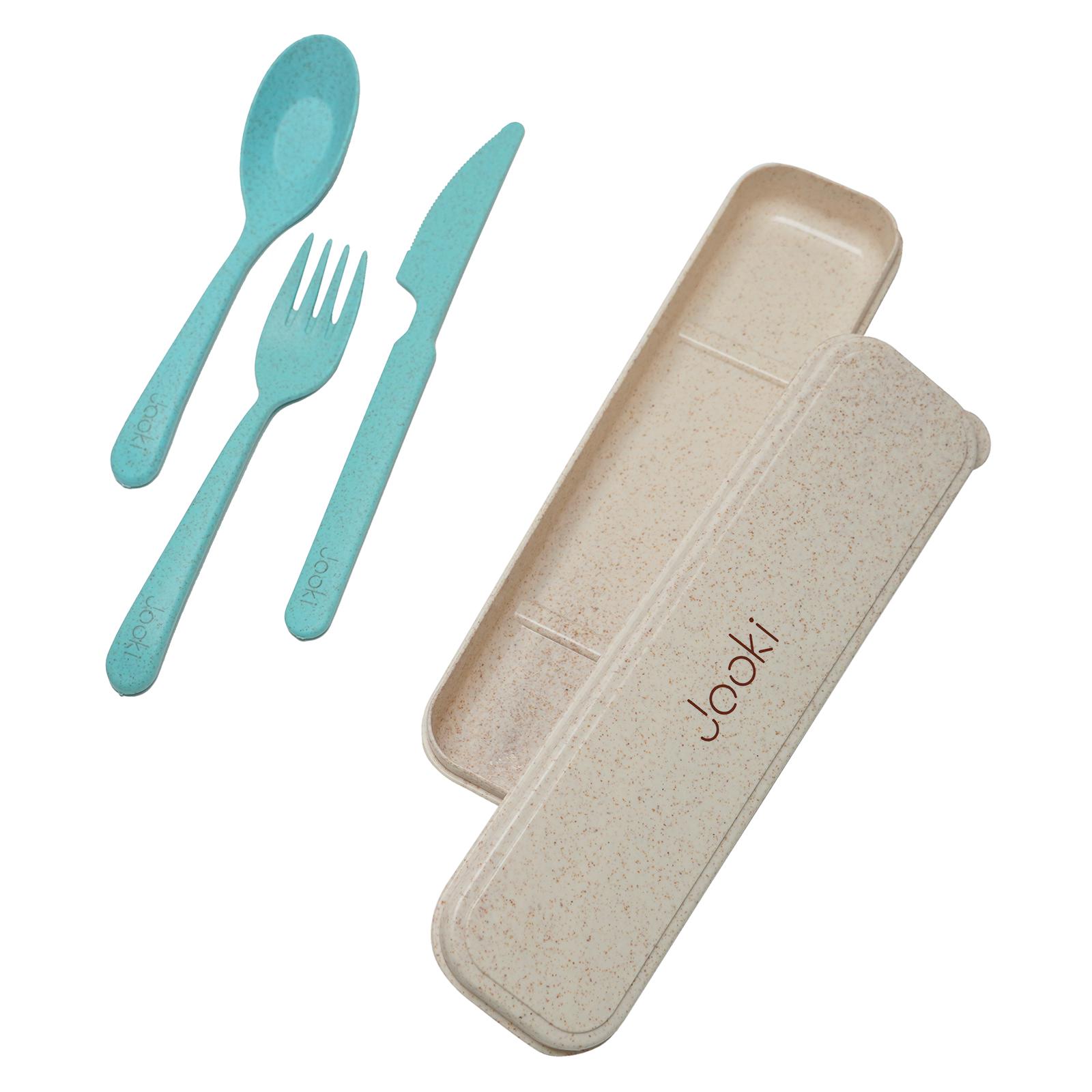 Столові прилади ECO у футлярі Бірюзовий (616)