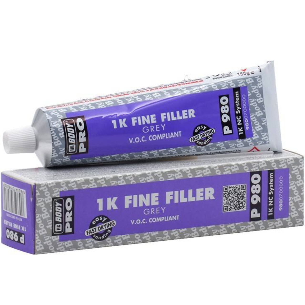 Шпатлевка нитроцеллюлозная однокомпонентная Body HB P980 150 г