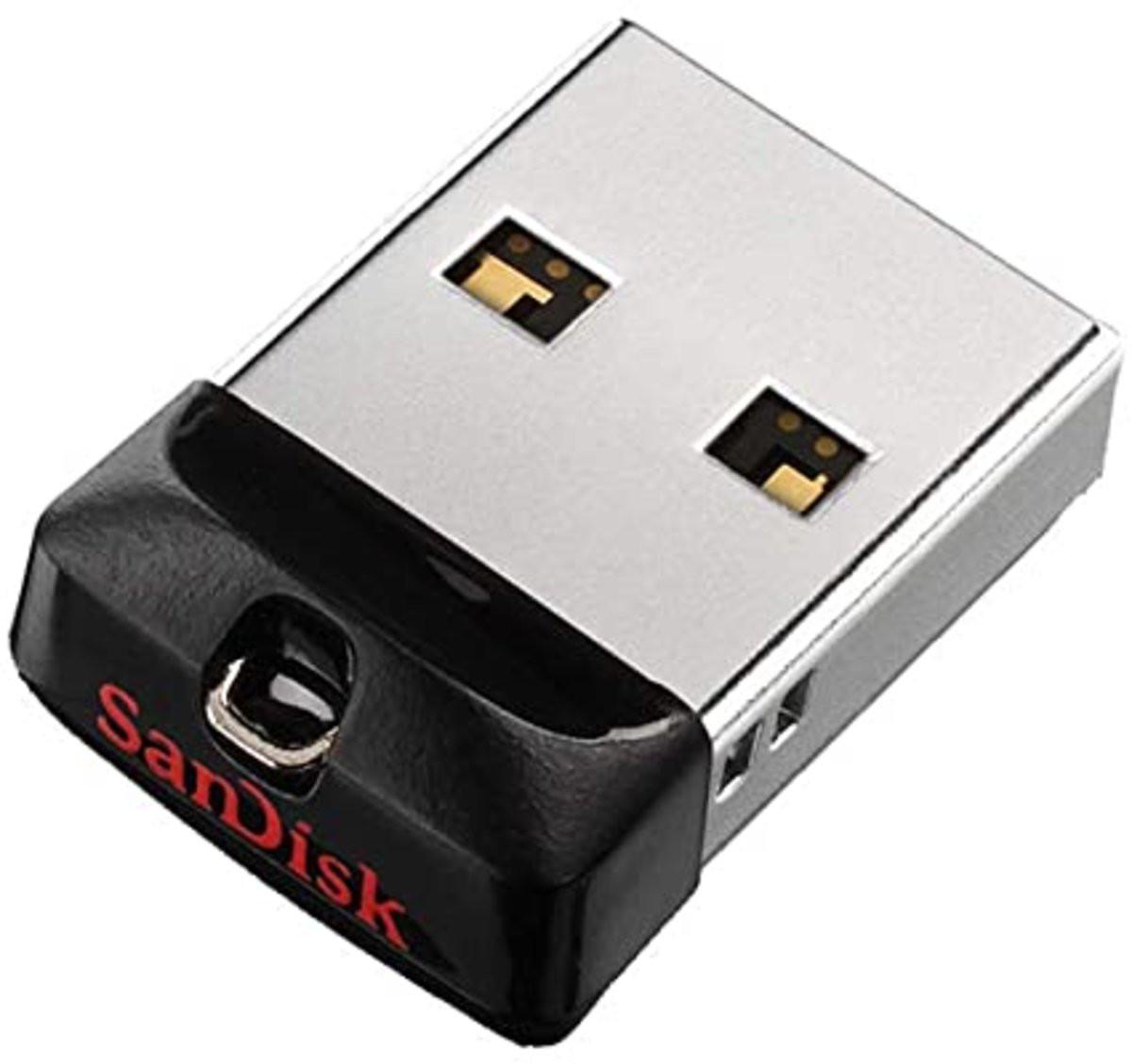 Flash SanDisk USB 2.0 Cruzer Fit 64Gb Black/Red (29caa1-15425)