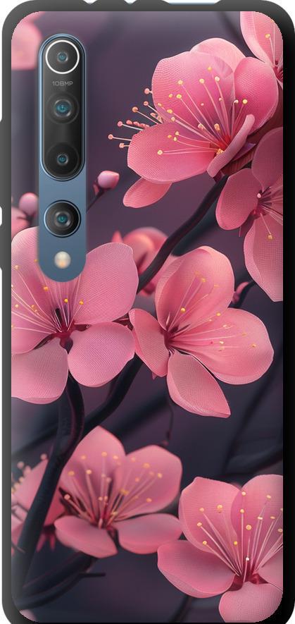 Чехол на Xiaomi Mi 10 Пурпурная сакура (6075b-1860-42517) Чехол на Xiaomi Mi 10 Пурпурная сакура (6075b-1860-42517)