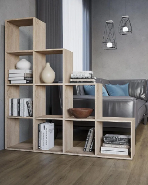 Стелаж книжковий драбинка для вітальні Дуб сонома (P40б) - фото 1 Стелаж книжковий драбинка для вітальні Дуб сонома (P40б) - фото 1