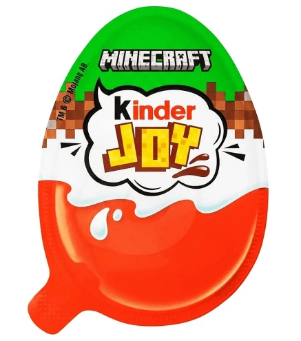 Шоколадное яйцо Kinder Joy Майнкрафт Minecraft 20 г (2939146487)