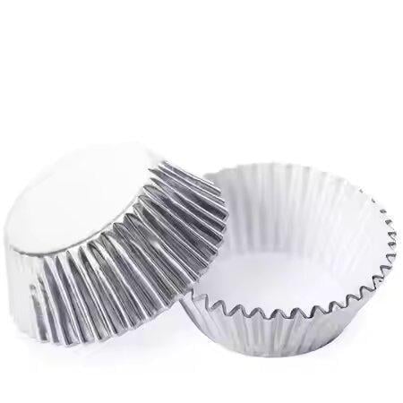 Формочки для кексов Stenson бумажные 11 см 100 шт. Silver (610157) Формочки для кексов Stenson бумажные 11 см 100 шт. Silver (610157)