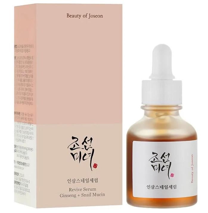 Сыворотка для восстановления кожи Beauty Of Joseon Revive Serum Ginseng Snail Mucin 30 мл (KT0098)