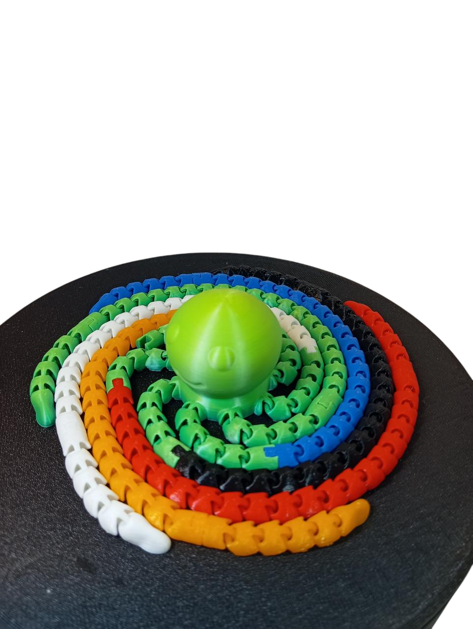 Детская игровая фигурка Гибкий осьминог Happy Little Flexi Octopus FDM технология