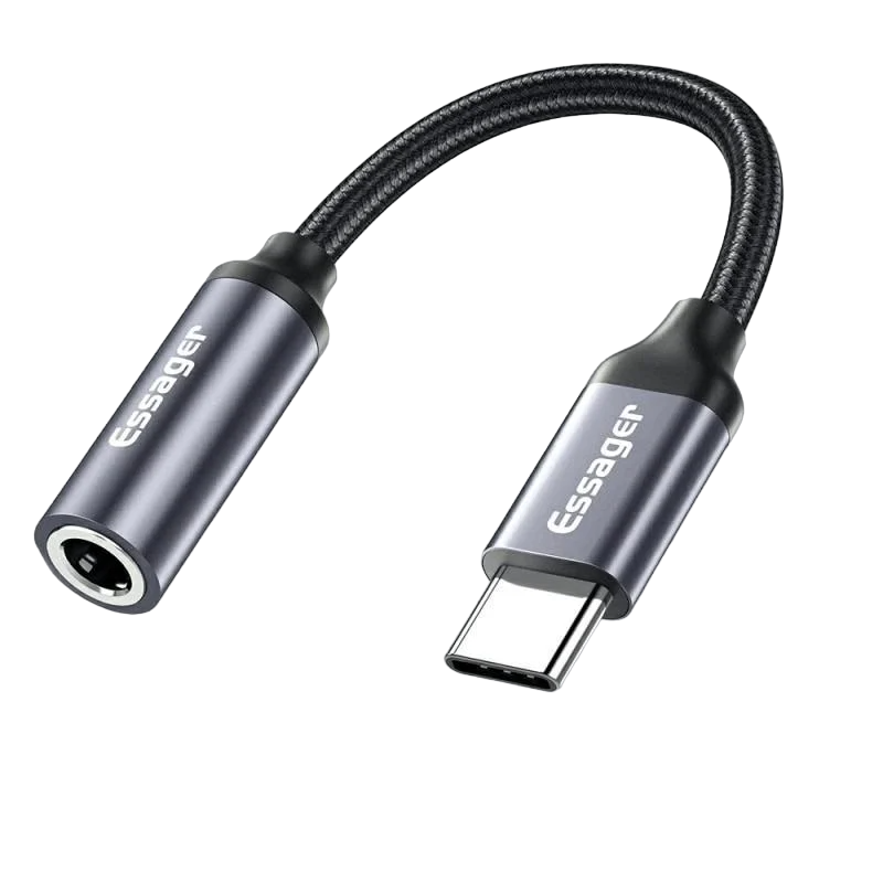 Адаптер Essager USB Type C 3,5 Jack/USB C 3,5 мм AUX для наушников (681444546043)