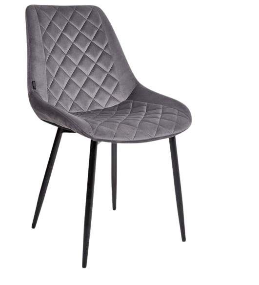 Обеденный стул Lagos Гламур велюровый Серый (21321742)