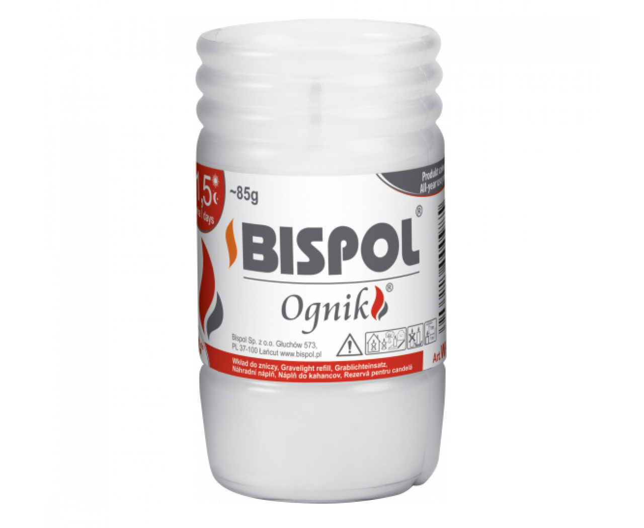 Свеча парафиновая Bispol 1,5 дня 5 шт. (100-412)