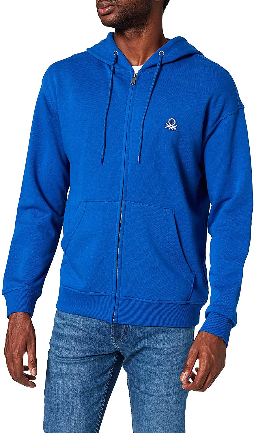 Свитшот мужской Benetton 3j68j5217 S Синий Свитшот мужской Benetton 3j68j5217 S Синий