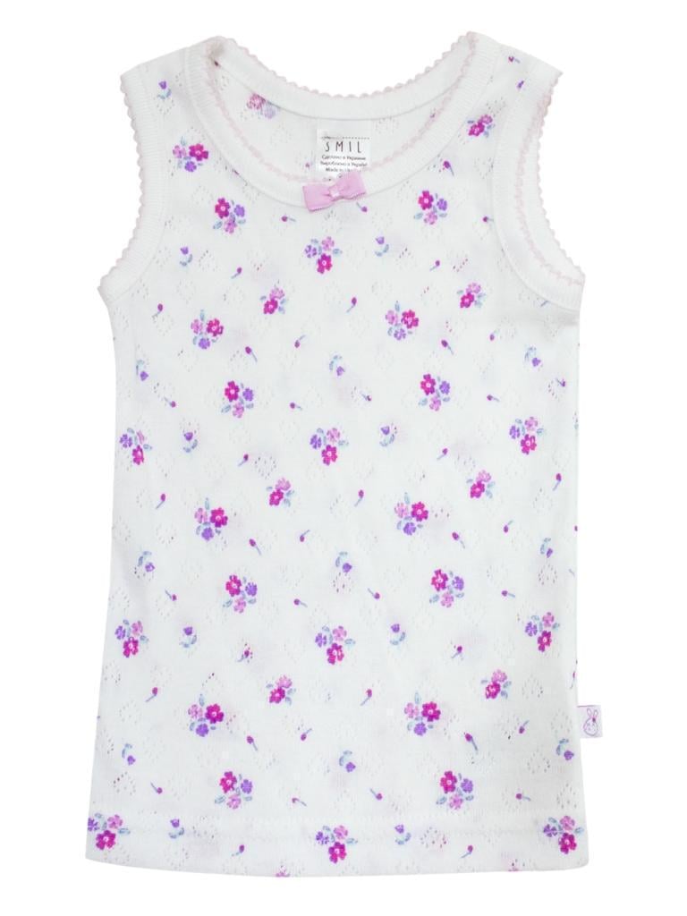 Майка Smil с рисунком цветов 74 см (103373)