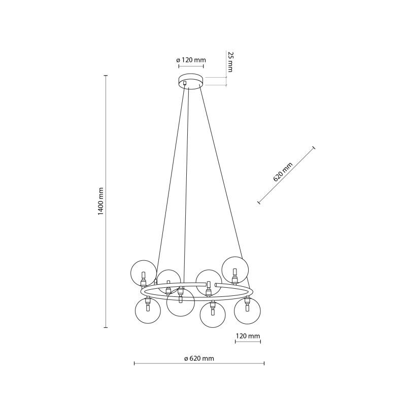 Люстра TK Lighting 6844 Anabelle - фото 5