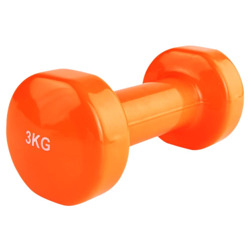 Гантель виниловая Stein 3 кг Оранжевый (32464) - фото 1 Гантель виниловая Stein 3 кг Оранжевый (32464) - фото 1