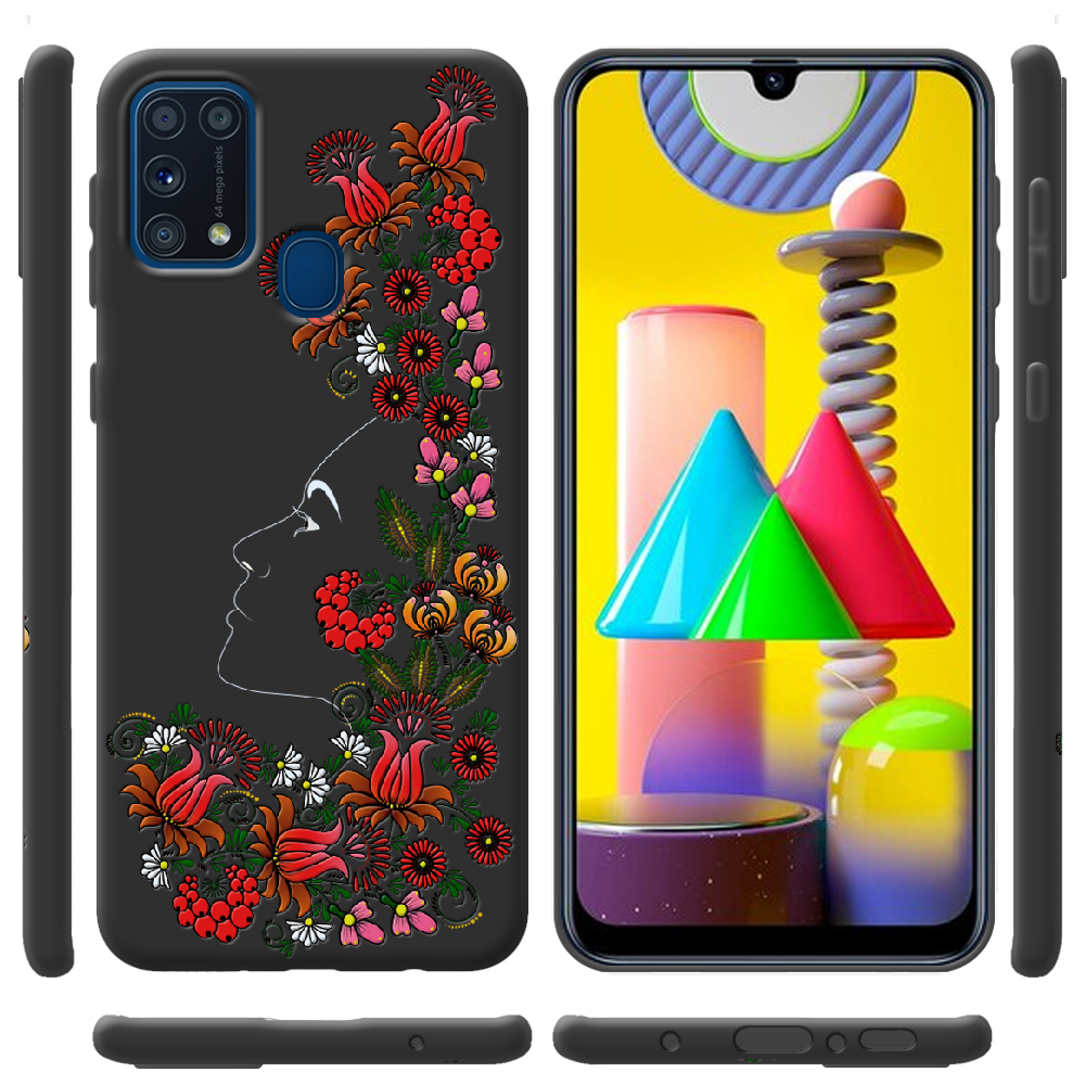 Чехол Boxface Samsung M315 Galaxy M31 3D Ukrainian Muse Черный силикон (39091-bk64-39654) - фото 2