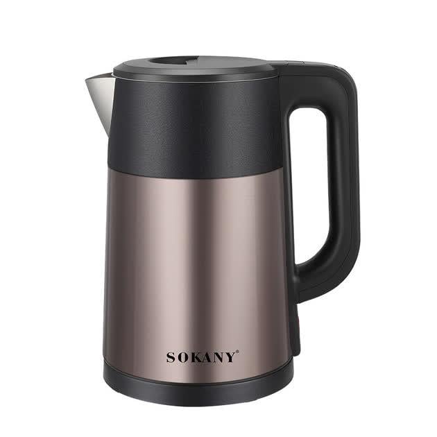 Чайник електричний Sokany SK-09016 1500 Вт 2,5 л Коричневий (30106229)