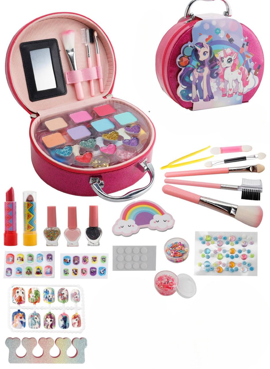 Набір косметики для дівчаток B510 з сумкою на 31 елементи Рожевий (2770142744)