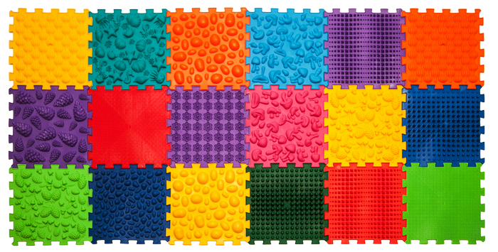 Развивающий коврик массажный Ortek 18 эл. 27x28 см (OR00001469)