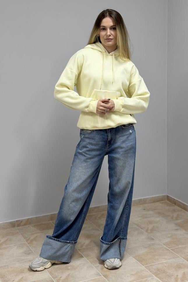 Худі жіночий М0211.4 з капюшоном M Світлий лимон (30665196) - фото 6 Худі жіночий М0211.4 з капюшоном M Світлий лимон (30665196) - фото 6