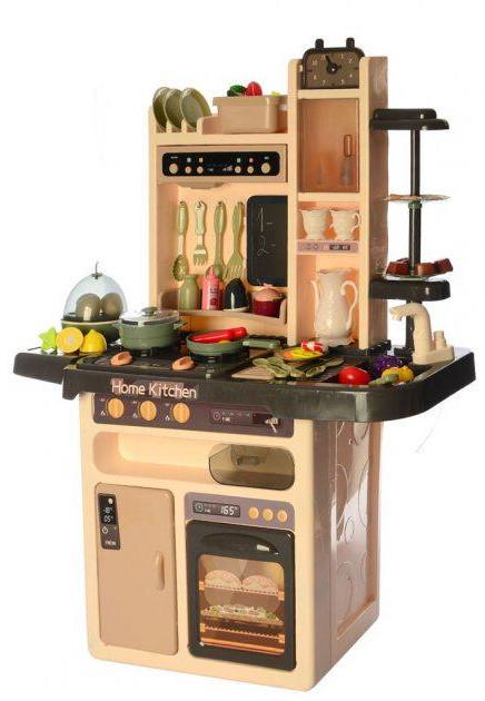 Игровой набор Limo Toy Кухня с водой паром светомузыкальная Коричневая (889-211)