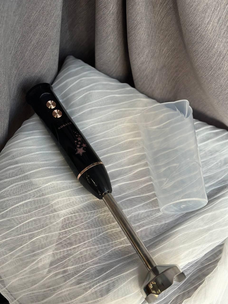 Блендер ручной Sokany SK-02013 со стаканом 600 Вт Черный